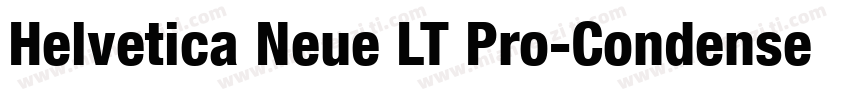 Helvetica Neue LT Pro-CondensedBold字体转换